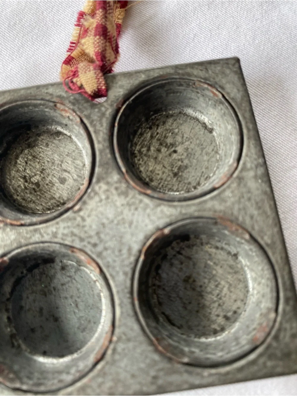 Rustic Muffin Pan Christmas Ornament